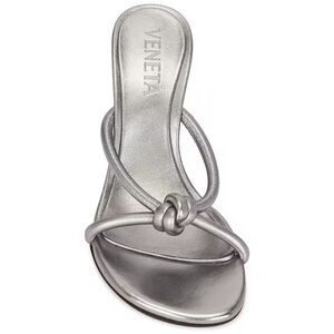 Bottega Veneta Metallic Silver Heels